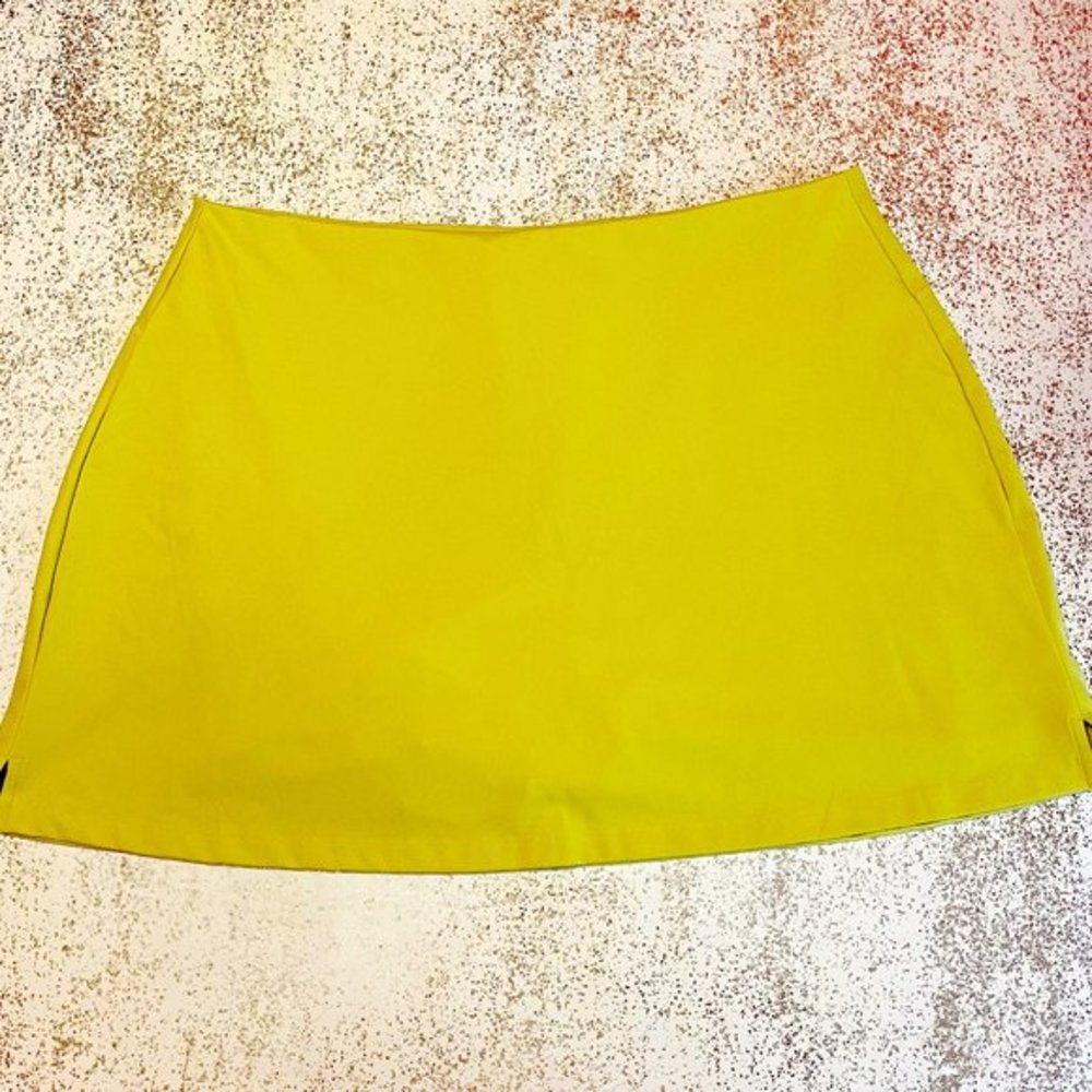 Girlfriend Collective Sport Skort in Chartreuse 4XL NWOT